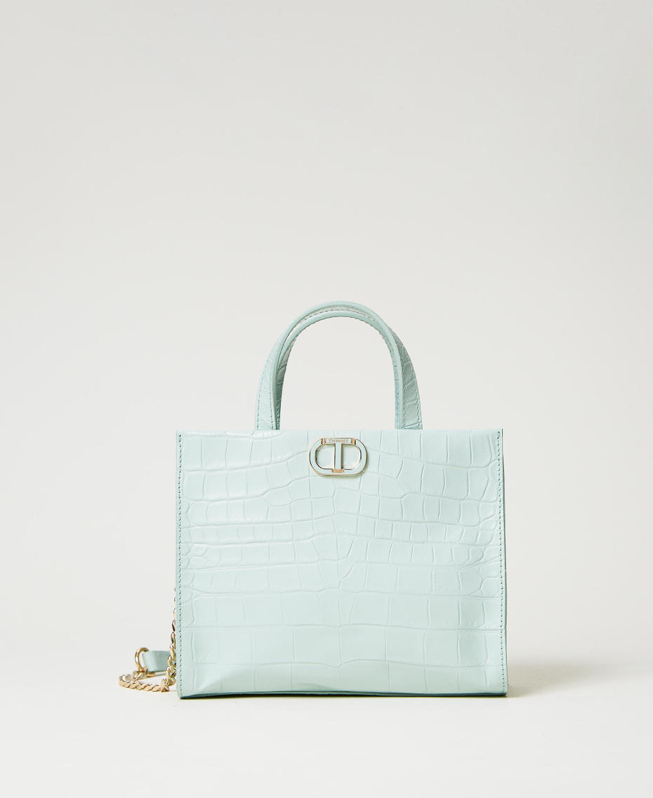 Borsa a tracolla ‘Lou Lou’ in pelle cocco Verde Agave Donna 231TB7340_00625_01