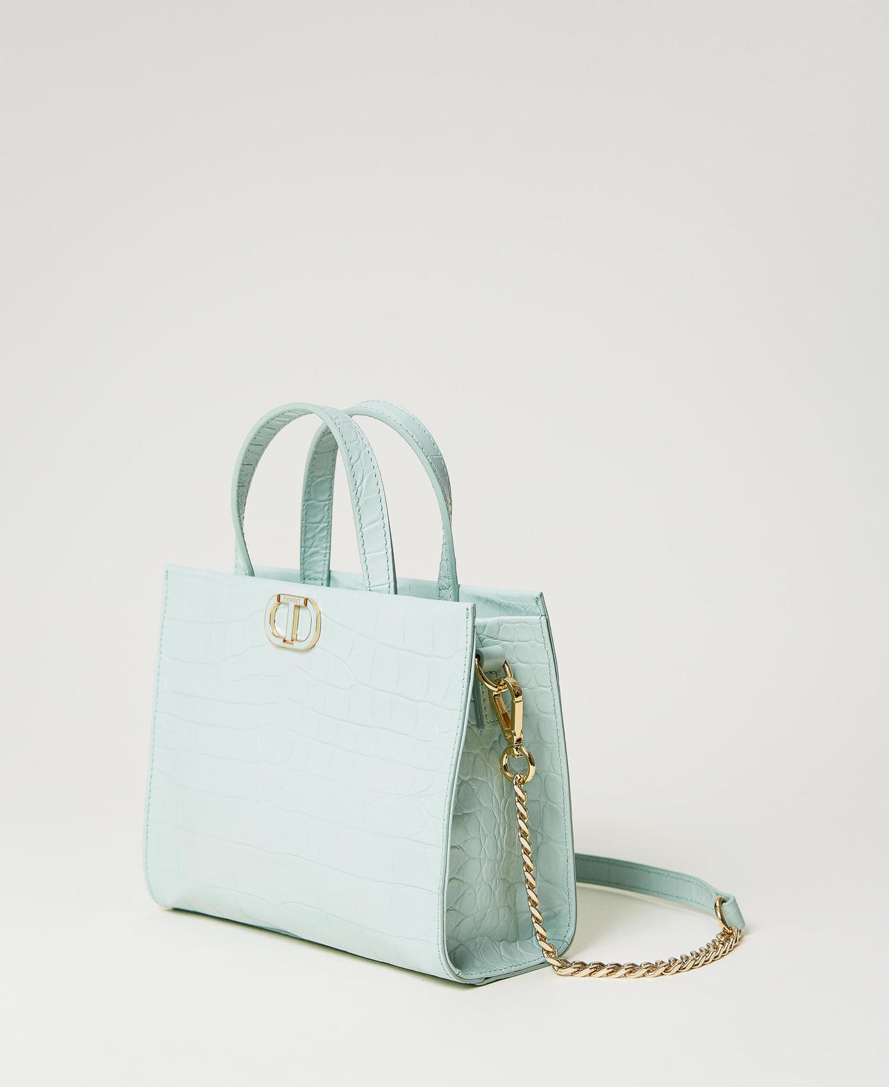 Borsa a tracolla ‘Lou Lou’ in pelle cocco Verde Agave Donna 231TB7340_00625_02