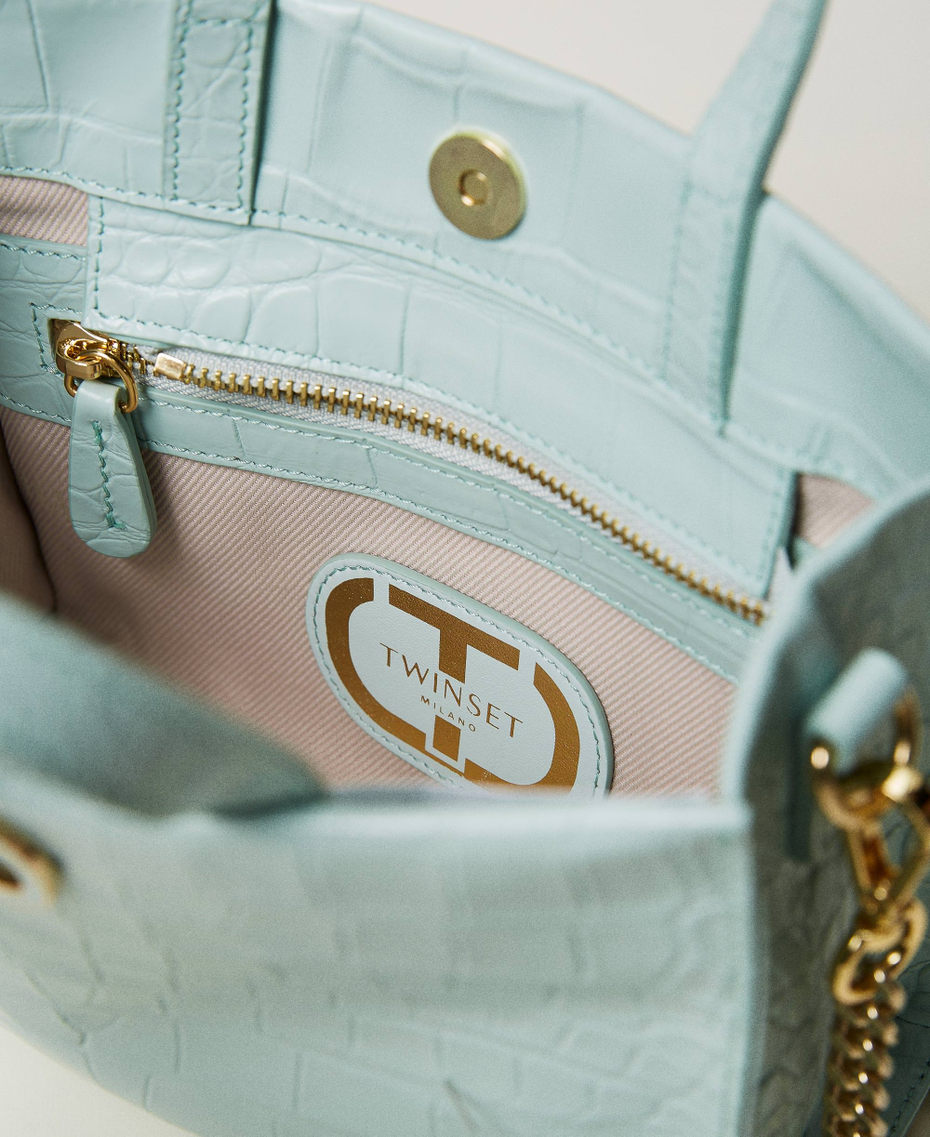 Borsa a tracolla ‘Lou Lou’ in pelle cocco Verde Agave Donna 231TB7340_00625_04