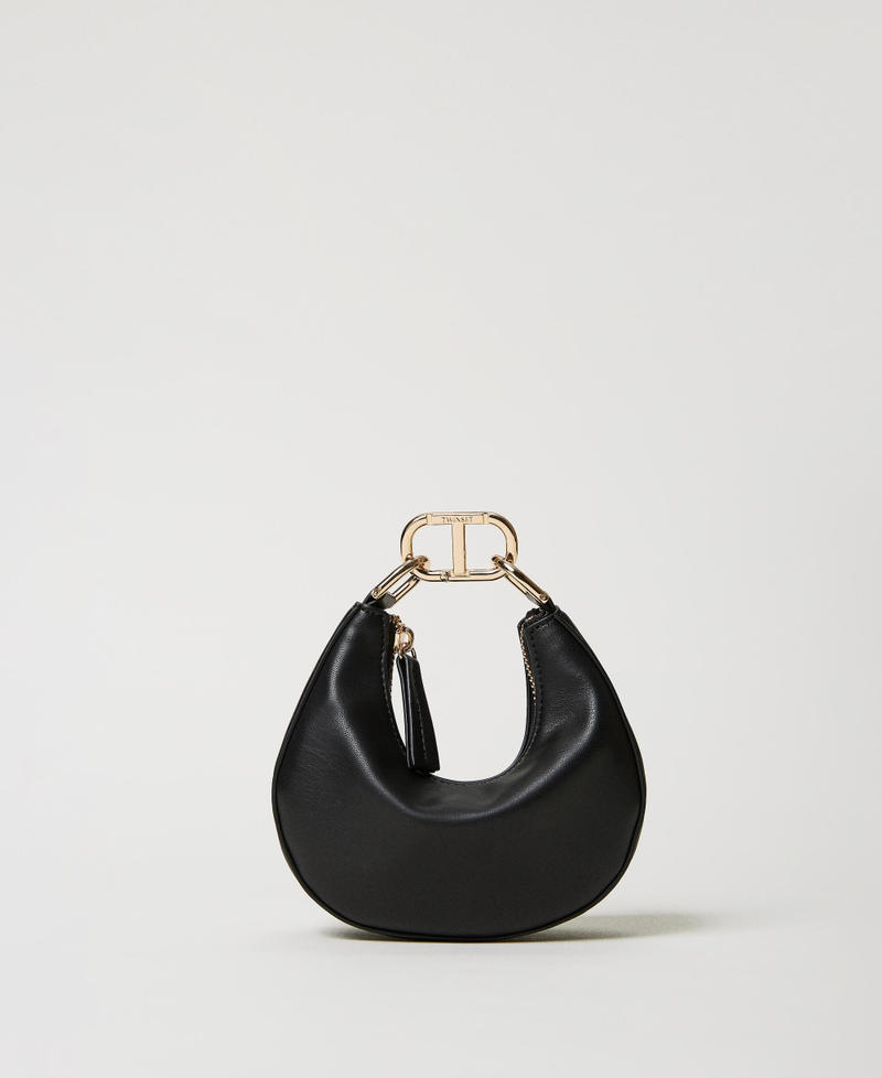 ‘Mini Croissant’ bag with Oval T closure Black Woman 231TB7360_00006_01
