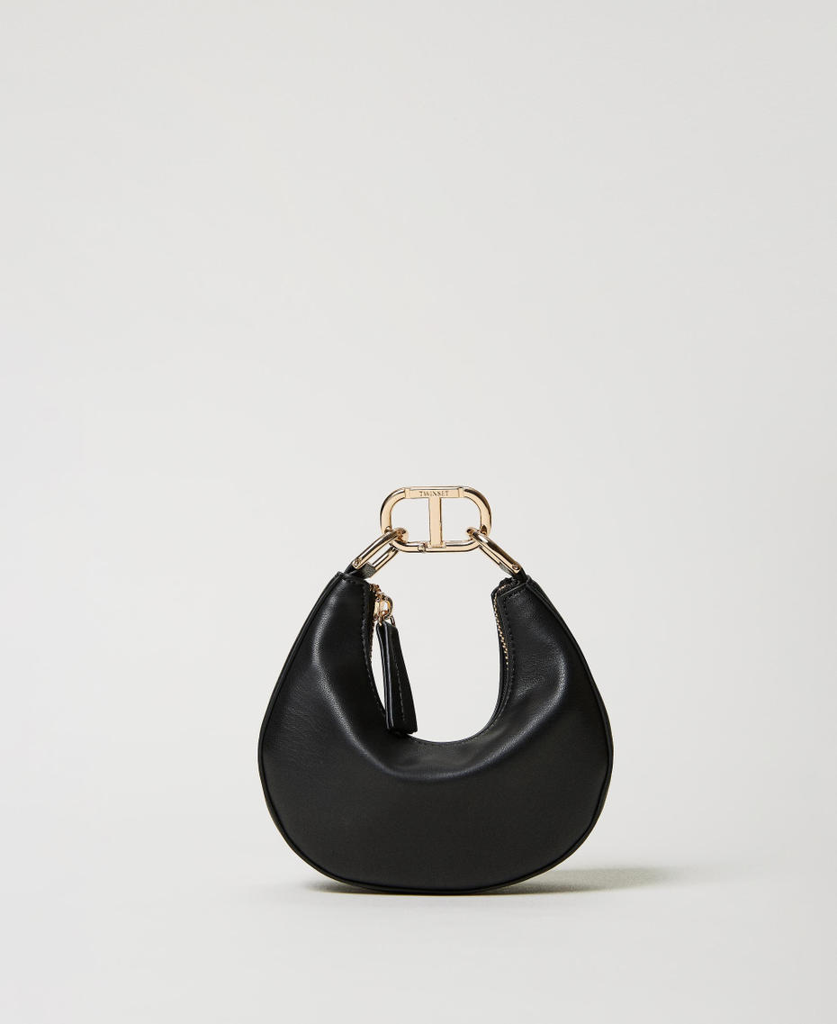‘Mini Croissant’ bag with Oval T closure Black Woman 231TB7360_00006_01