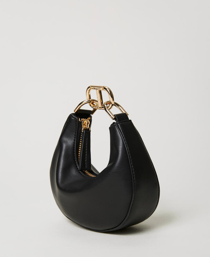‘Mini Croissant’ bag with Oval T closure Black Woman 231TB7360_00006_02