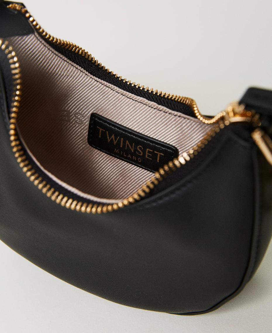 ‘Mini Croissant’ bag with Oval T closure Black Woman 231TB7360_00006_04