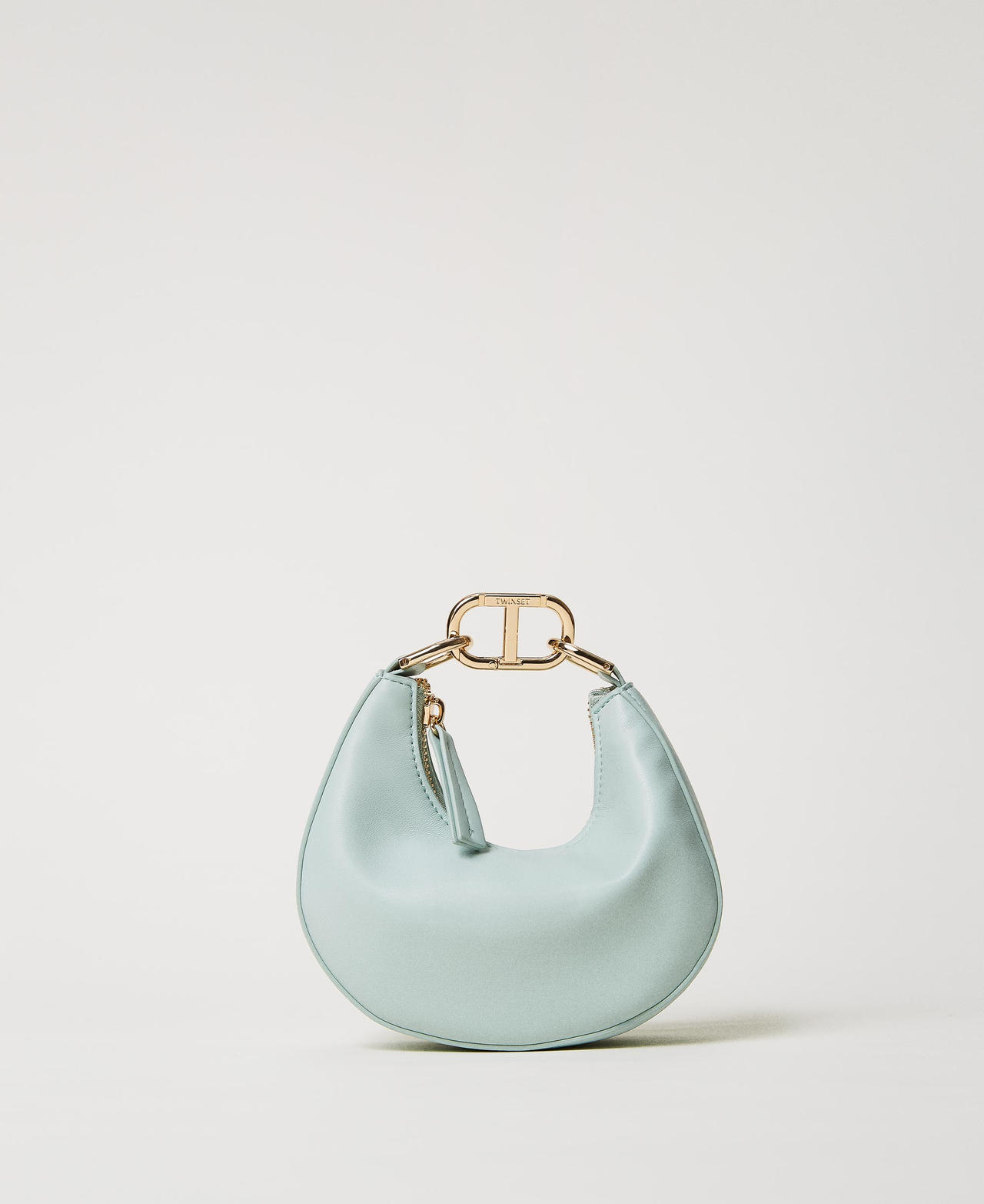 Mini Croissant' bag with Oval T closure Woman, Green
