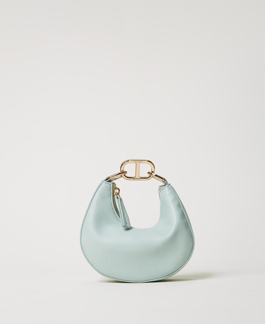 ‘Mini Croissant’ bag with Oval T closure Agave Green Woman 231TB7360_00625_01