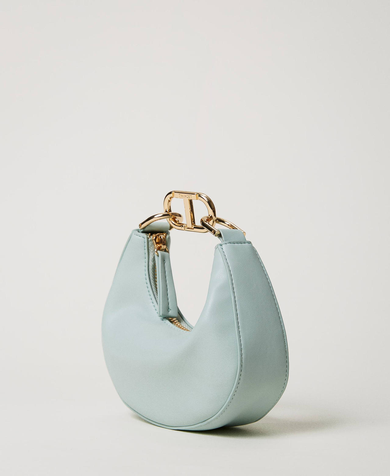 ‘Mini Croissant’ bag with Oval T closure Agave Green Woman 231TB7360_00625_02