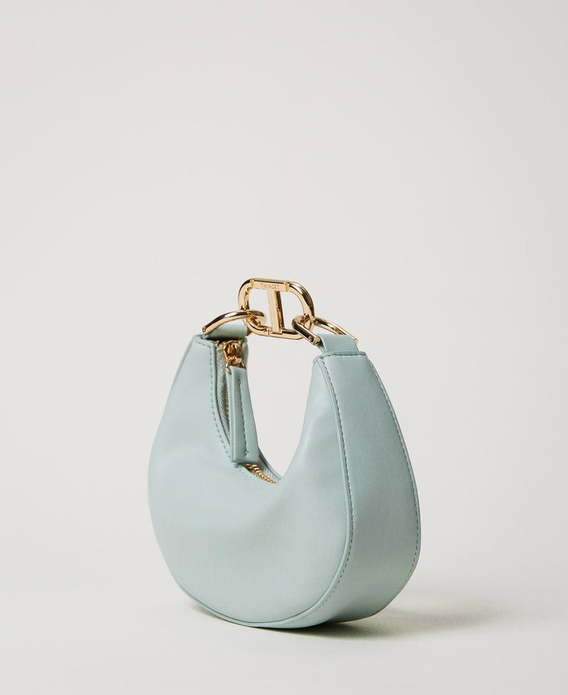 ‘Mini Croissant’ bag with Oval T closure Agave Green Woman 231TB7360_00625_02