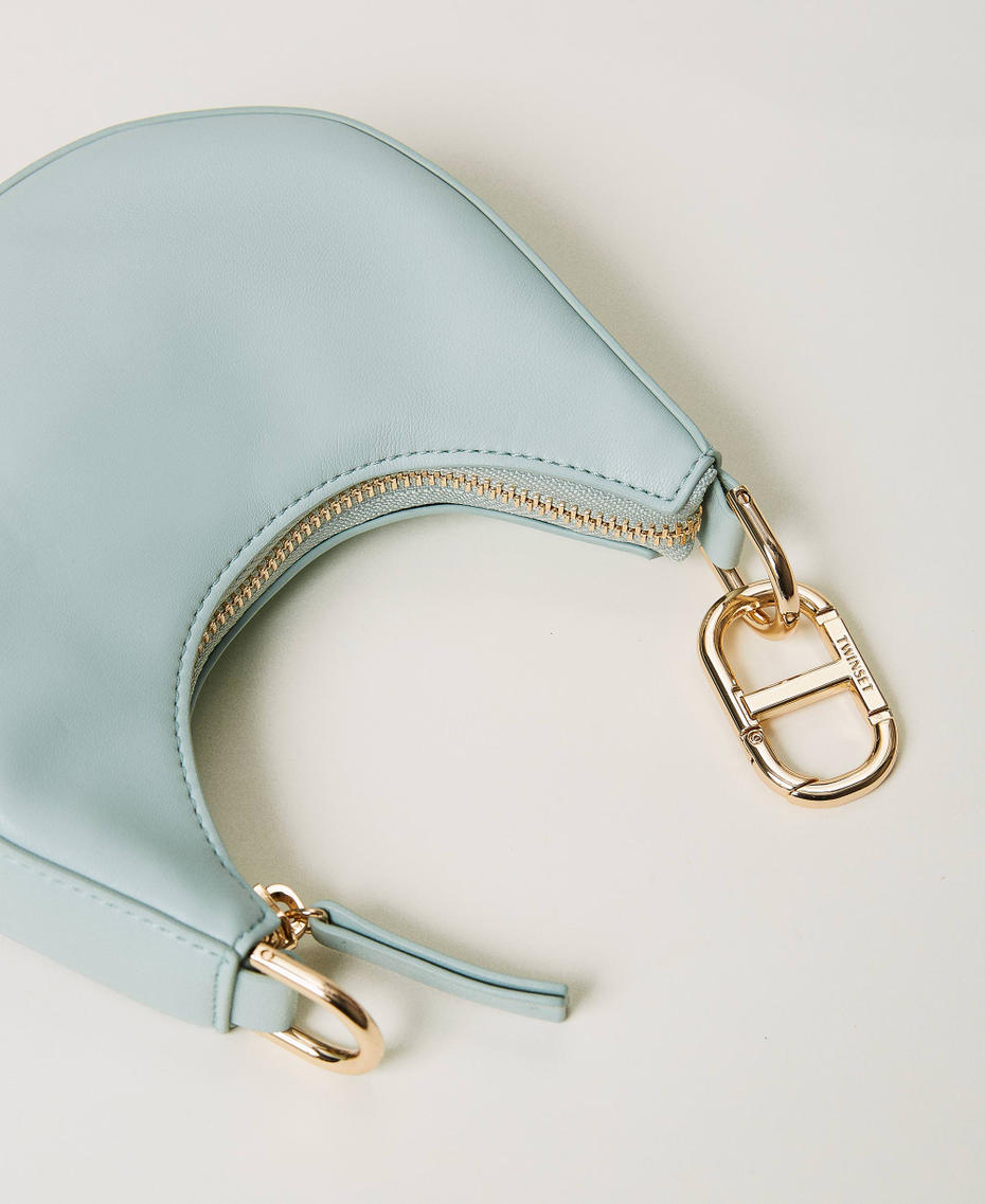 ‘Mini Croissant’ bag with Oval T closure Agave Green Woman 231TB7360_00625_03