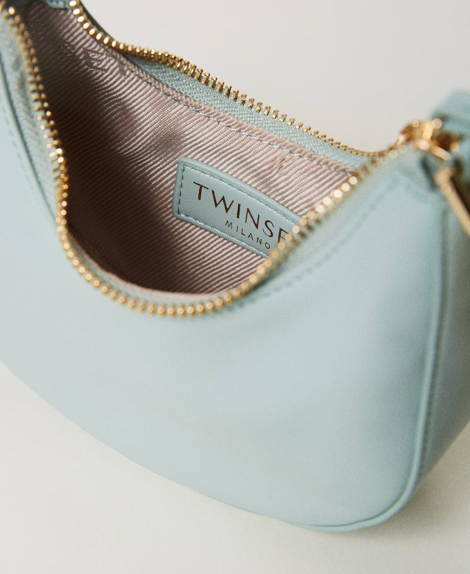 ‘Mini Croissant’ bag with Oval T closure Agave Green Woman 231TB7360_00625_04