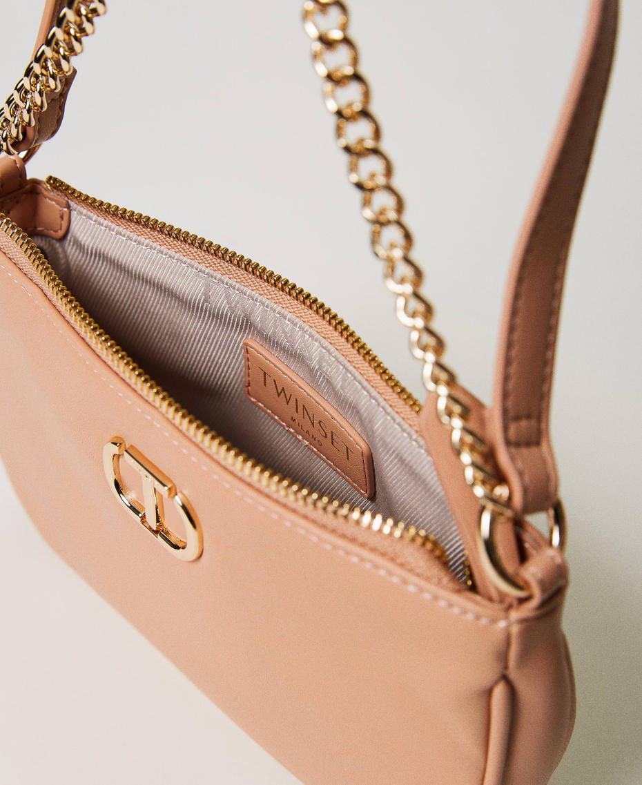 Borsa a tracolla ‘Petite’ con Oval T Pink Mousse Donna 231TB7361_03895_04