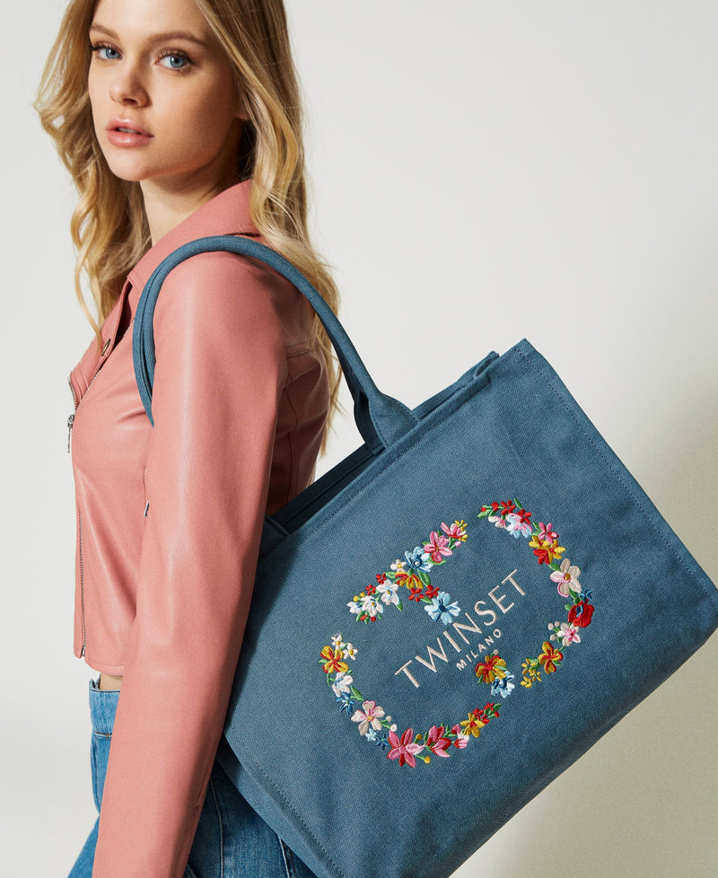 ‘Bloom’ canvas shopper Stellar Woman 231TB7370_10314_0S