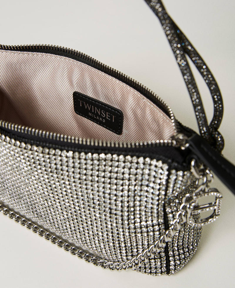 Borsa a tracolla &lsquo;Petite Jewel&rsquo; con strass