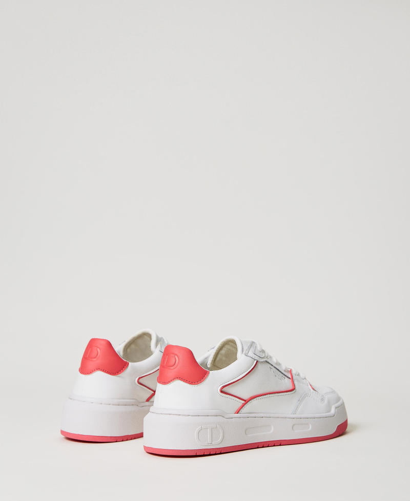 Trainers with contrasting trim Azalea Pink Woman 231TCP080_00453_03