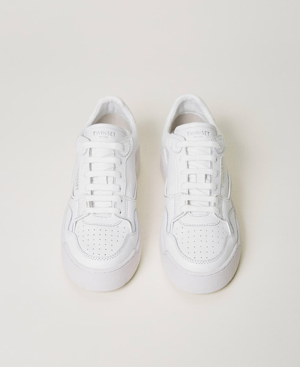 Trainers with contrasting logo Woman White TWINSET Milano