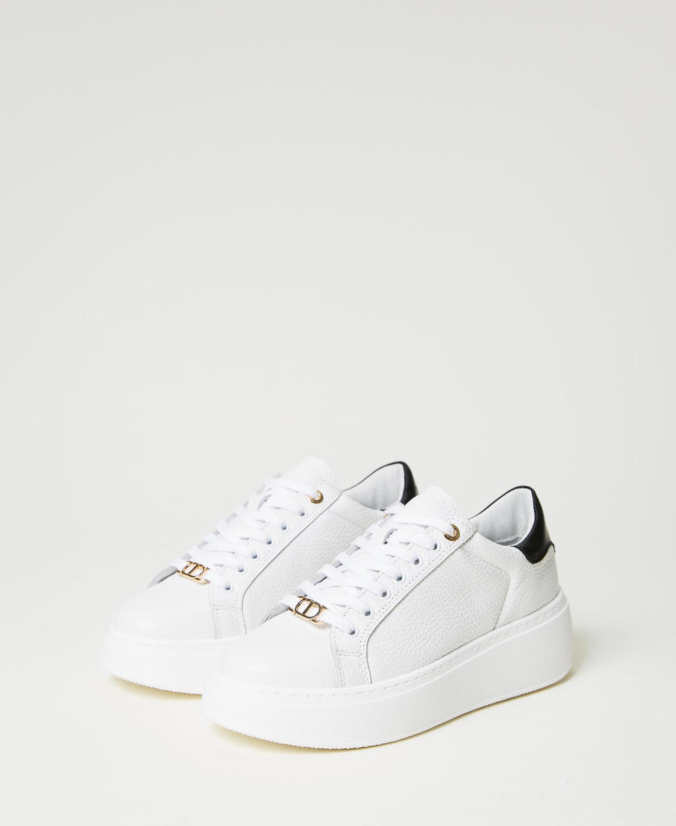 Scarpe bianche pelle cheap