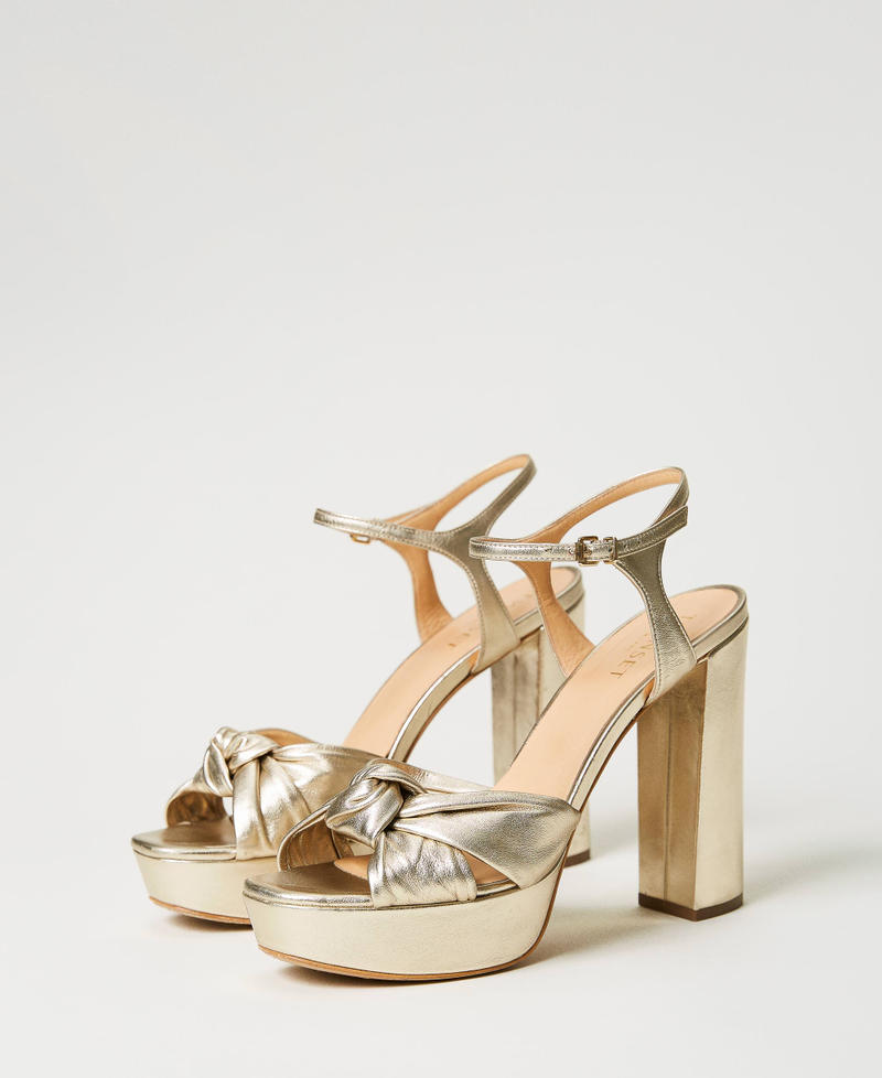 Scarpe con il tacco dorate top