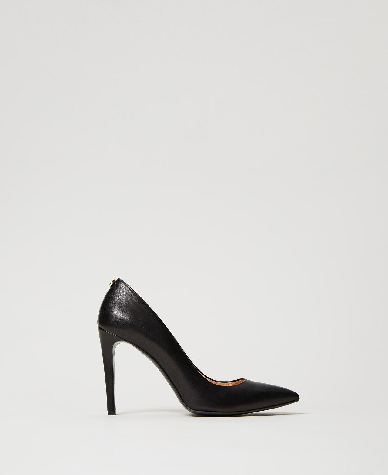 Black leather court shoes sale sale
