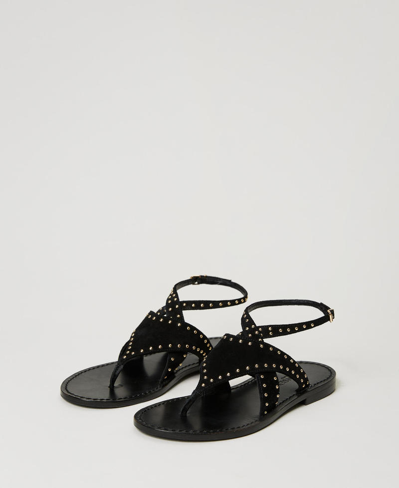 LP THONG SANDALS 25S IN ASH BROWN SUEDE