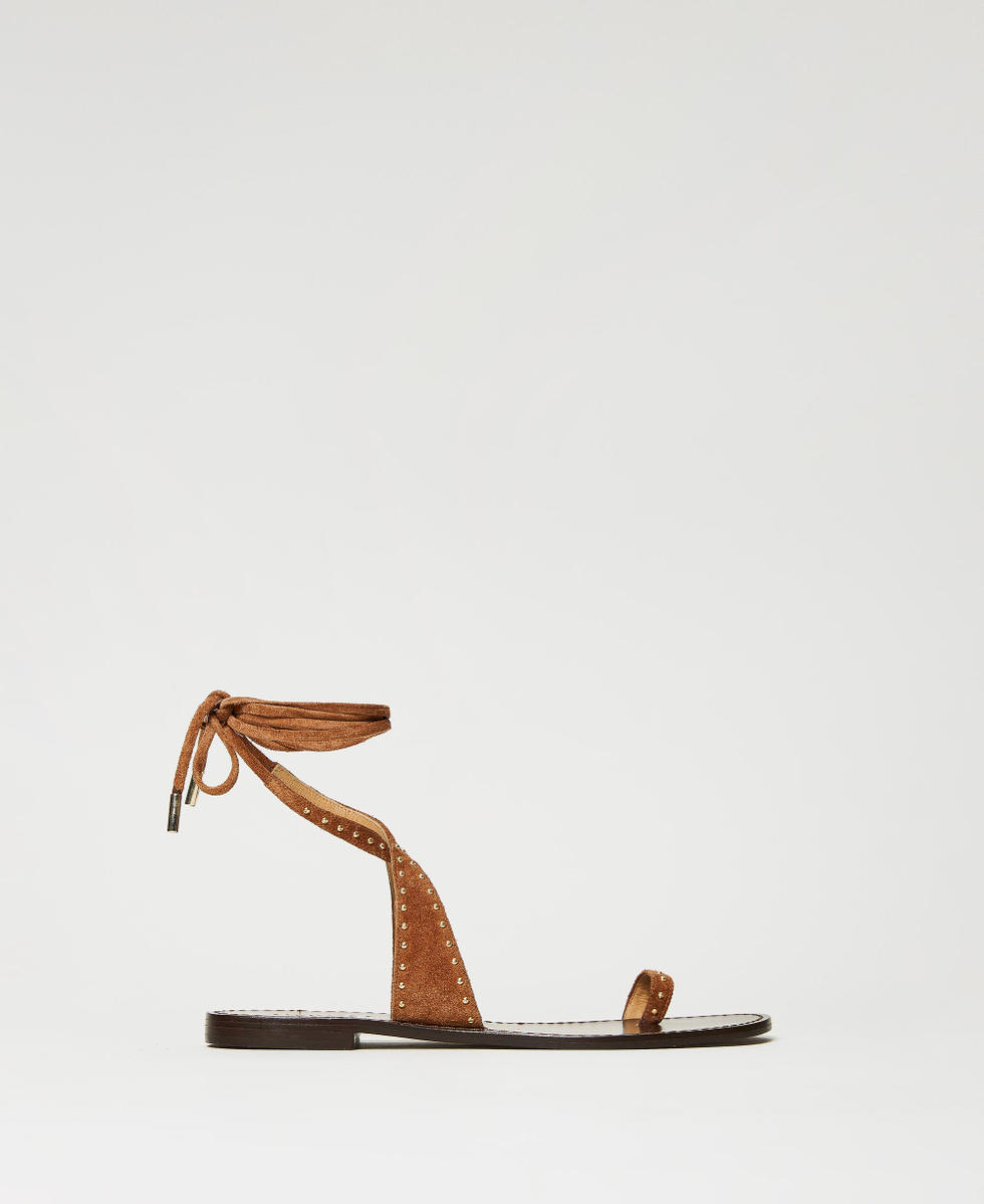 Suede gladiator sandals