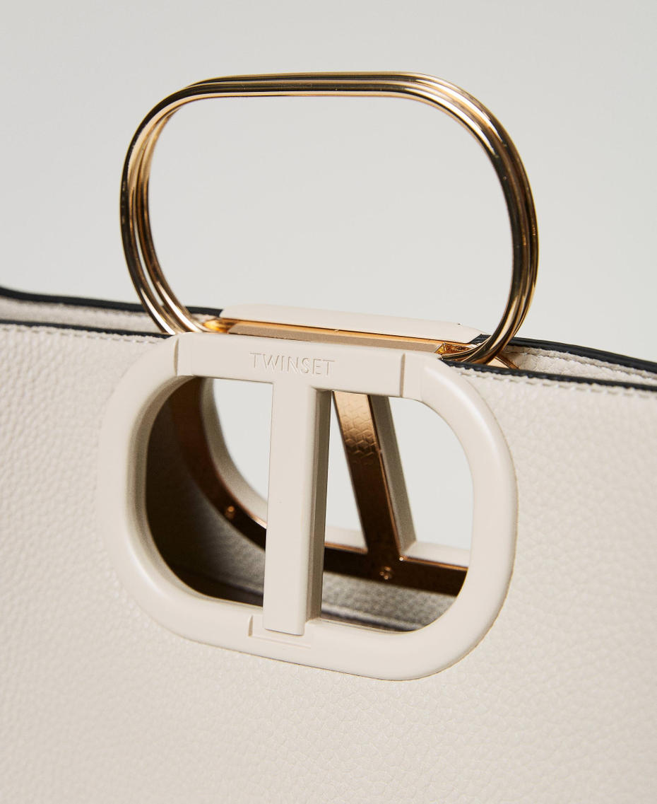 Large ‘Lila’ shopper with Oval T handle Ivory Woman 231TD8260_00018_04