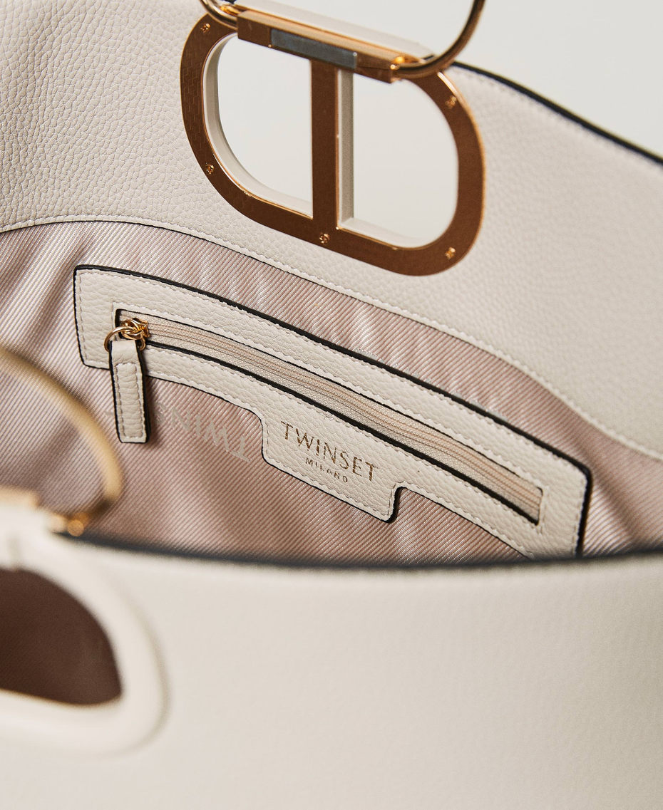 Large ‘Lila’ shopper with Oval T handle Ivory Woman 231TD8260_00018_05