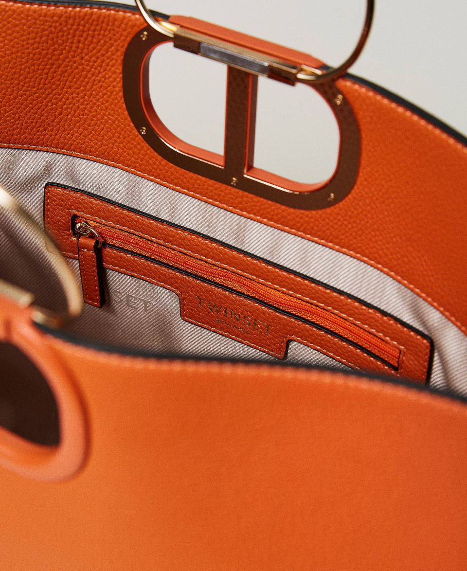 Large &lsquo;Lila&rsquo; shopper with Oval T handle