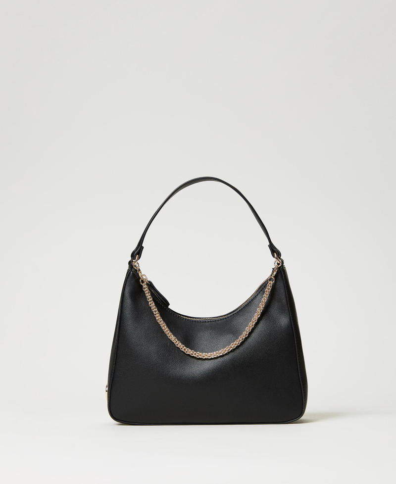 Large 'Suki' hobo bag with chain Black Woman 231TD8280_00006_01