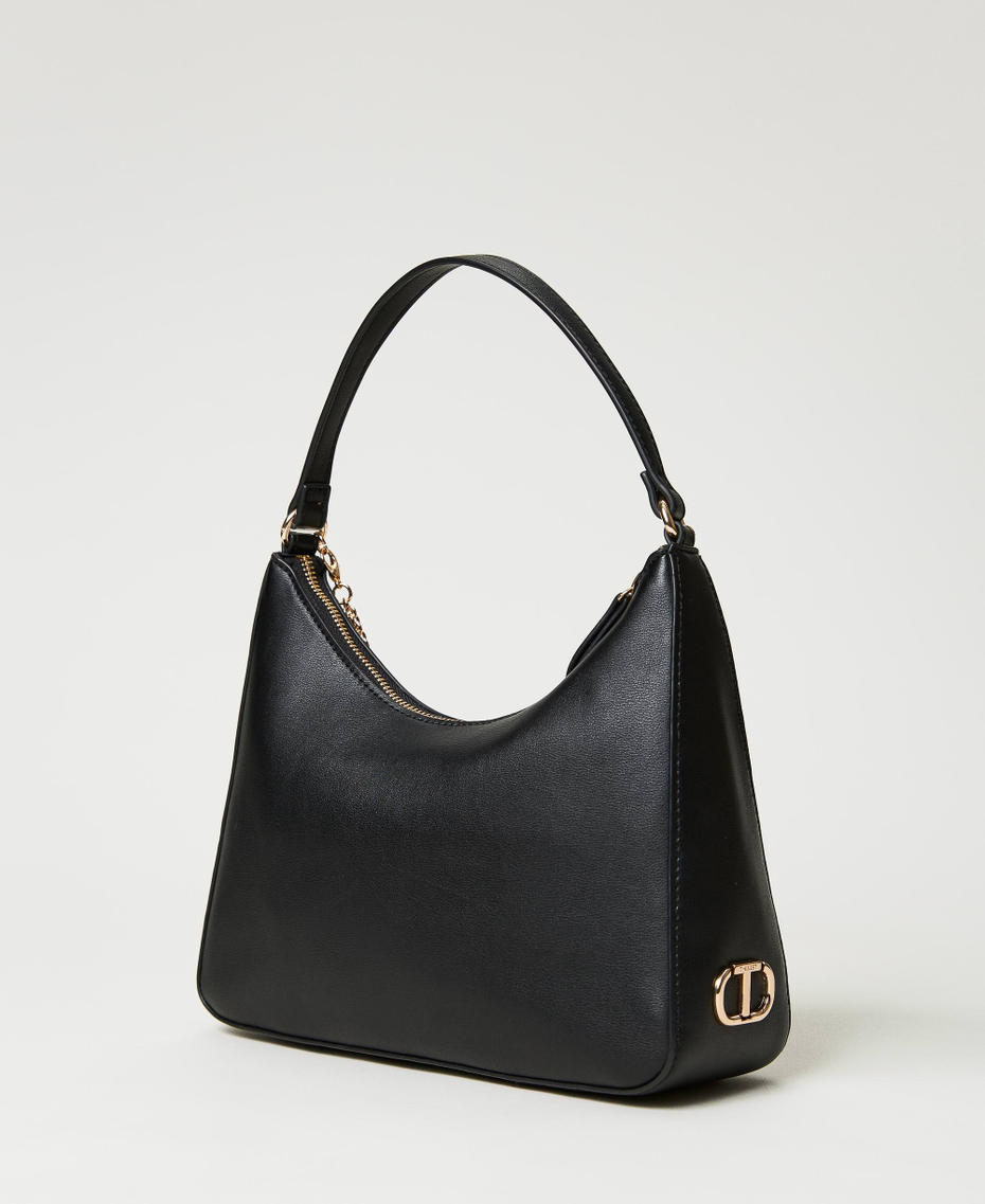 Large 'Suki' hobo bag with chain Black Woman 231TD8280_00006_03