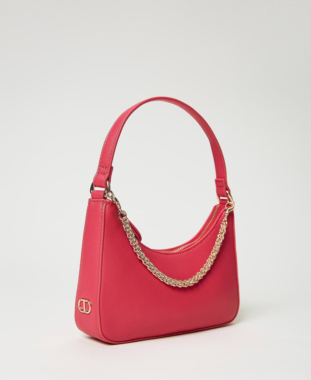 Small 'Suki' hobo bag with chain Fuxia Woman 231TD8281_00009_02