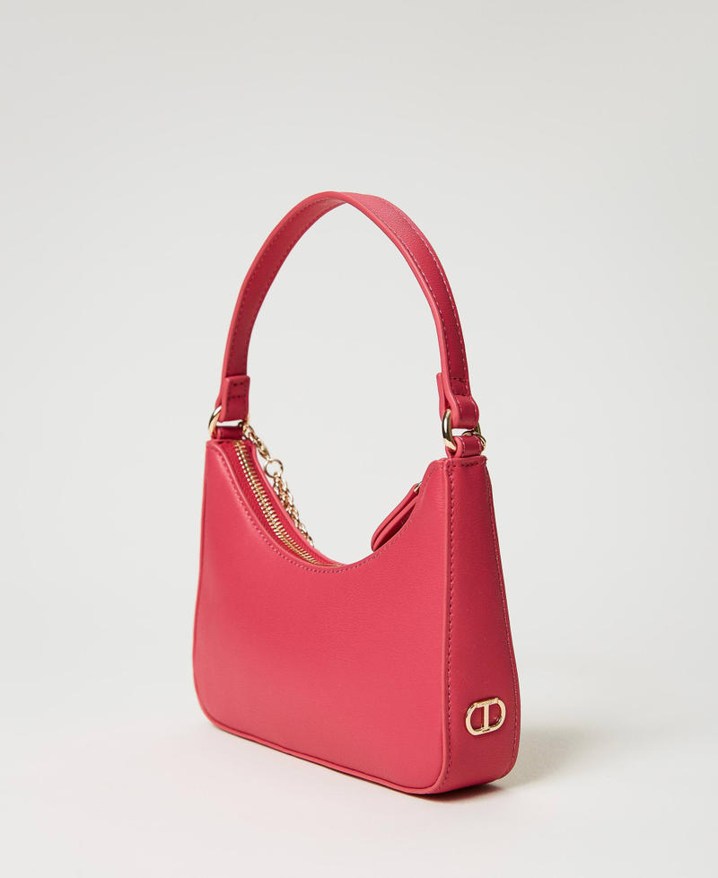 Small 'Suki' hobo bag with chain Fuxia Woman 231TD8281_00009_03