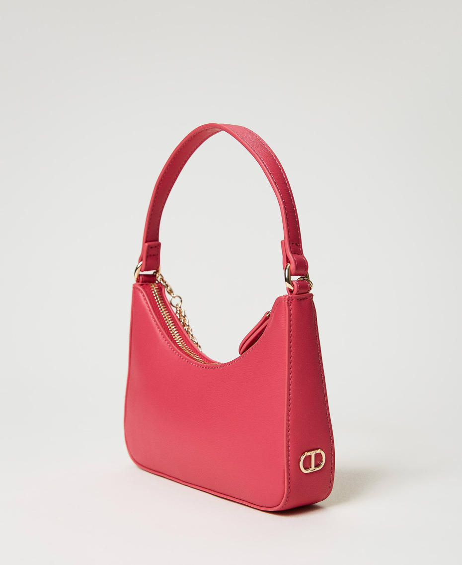 Small 'Suki' hobo bag with chain Fuxia Woman 231TD8281_00009_03