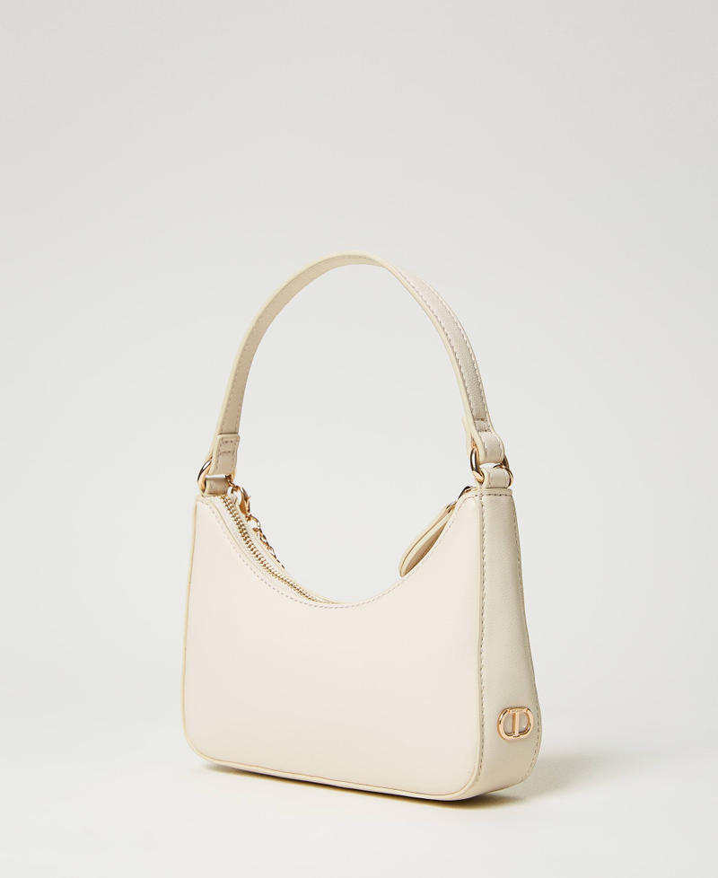 Small 'Suki' hobo bag with chain Ivory Woman 231TD8281_00018_03