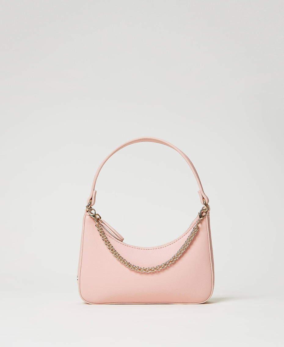 Small 'Suki' hobo bag with chain Fuxia Woman 231TD8281-01