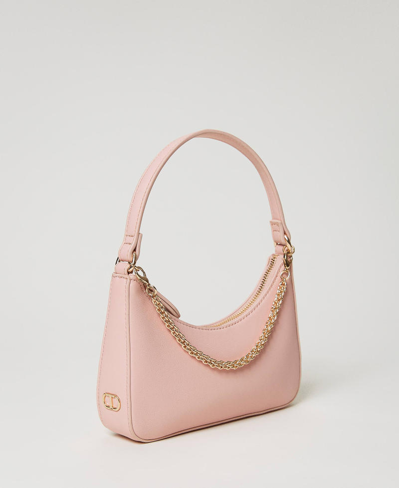 Small 'Suki' hobo bag with chain Fuxia Woman 231TD8281-02