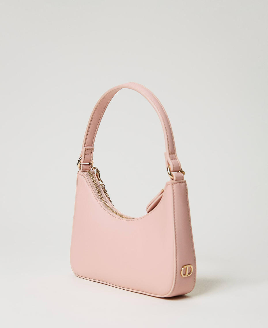 Small 'Suki' hobo bag with chain Parisienne Pink Woman 231TD8281_00714_03