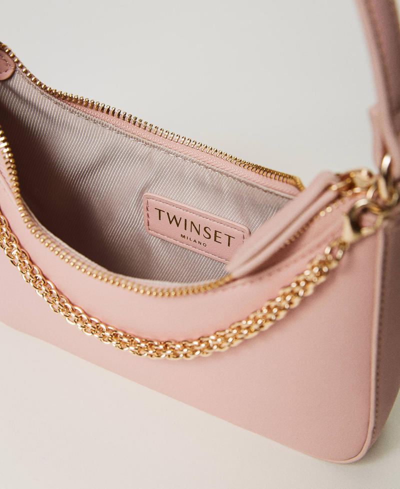 Small 'Suki' hobo bag with chain Parisienne Pink Woman 231TD8281_00714_04