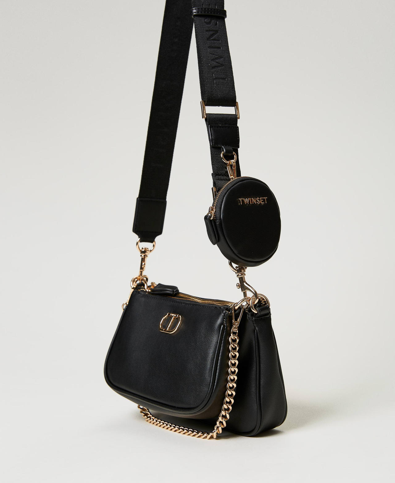 Set di borse a tracolla 'Together' con portamonete Nero Donna 231TD8282_00006_02