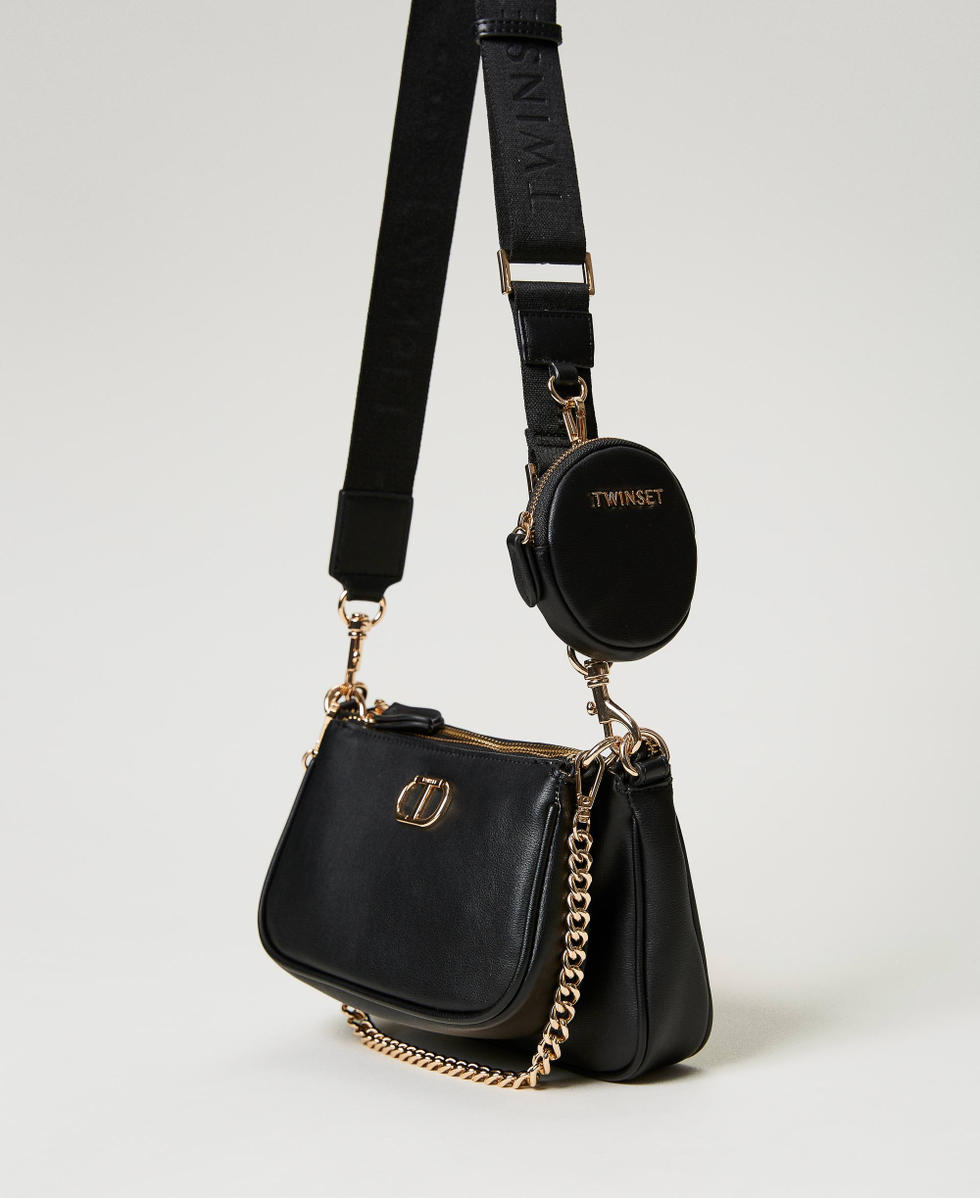 Women Ladies Shoulder Handbag (Black): Handbags