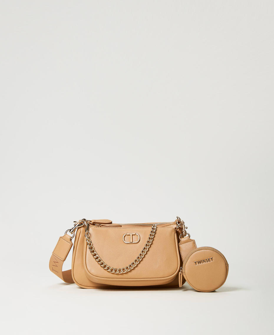 ‘Together’ shoulder bag and coin purse set “Cuban Sand” Pink Woman 231TD8282-01