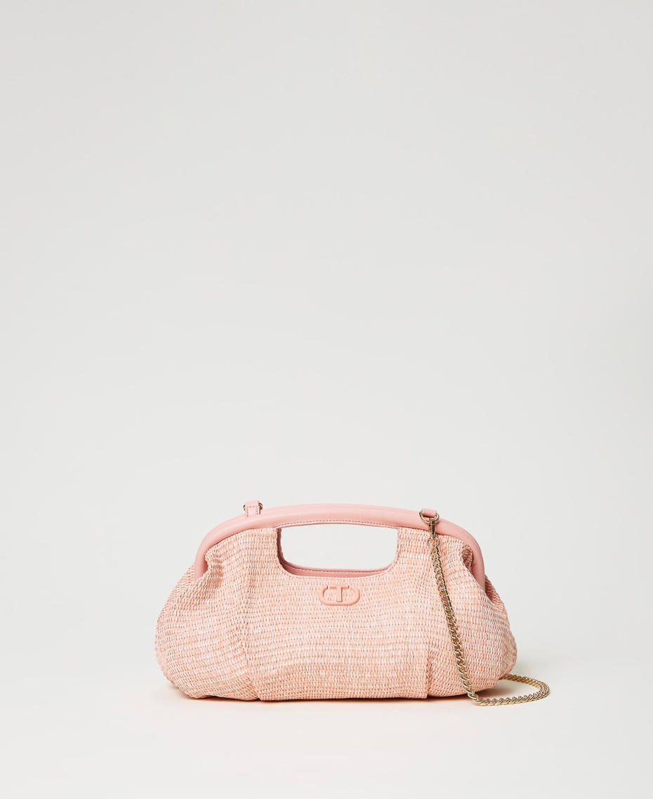 'Sweety' soft clutch with handles Parisienne Pink Woman 231TD8320_00714_01
