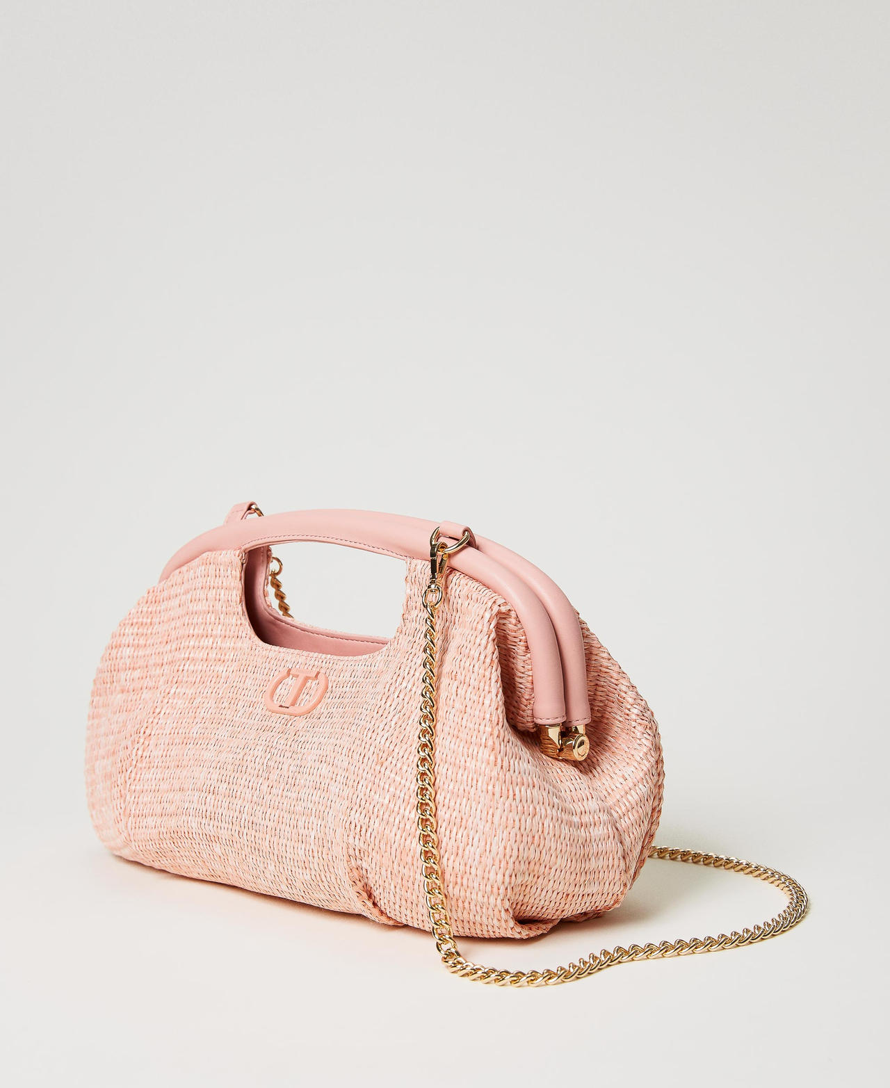 'Sweety' soft clutch with handles Parisienne Pink Woman 231TD8320_00714_02