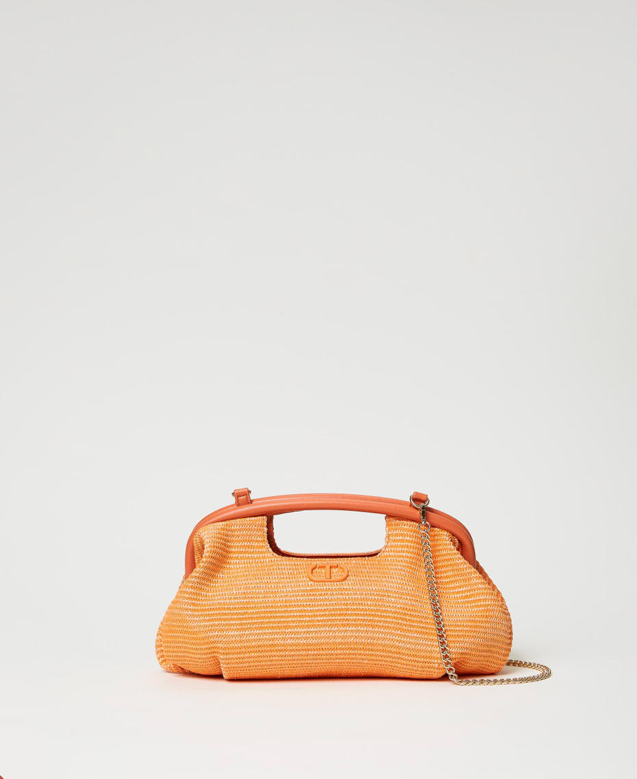 'Sweety' soft clutch with handles Orange Woman 231TD8320-01