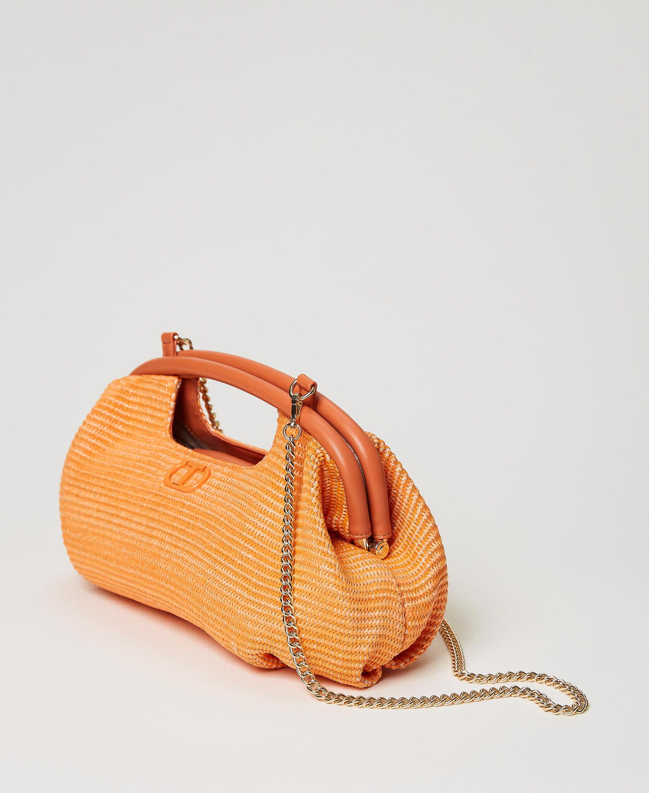 'Sweety' soft clutch with handles Orange Woman 231TD8320-02