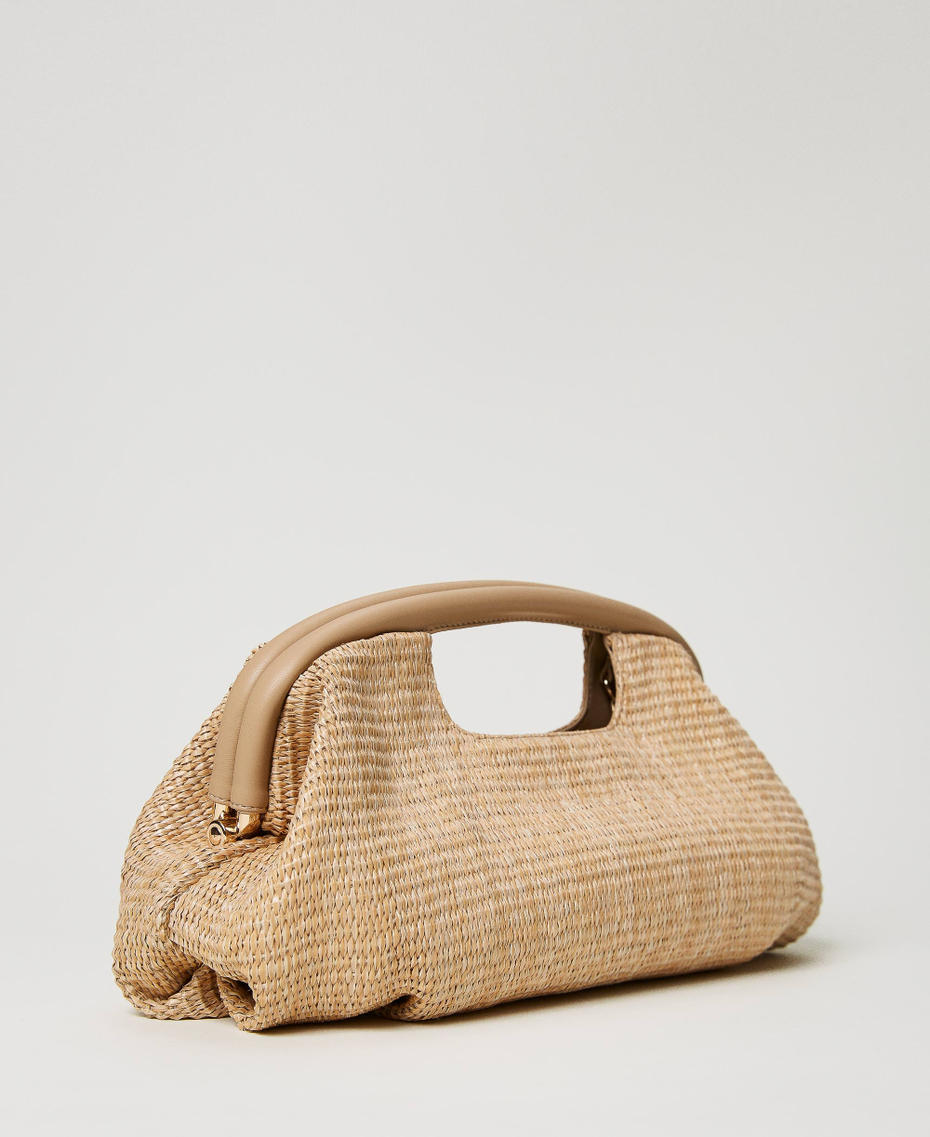 'Sweety' soft clutch with handles “Cuban Sand” Pink Woman 231TD8320_06017_03