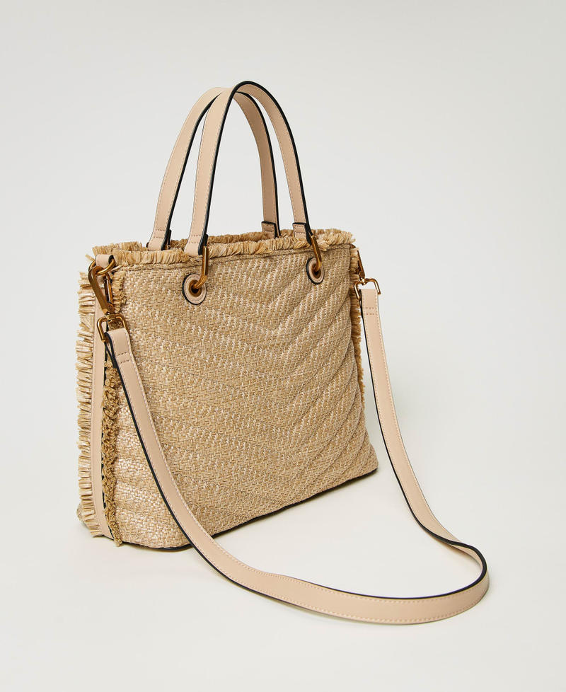 Großer Shopper „Dreamy“ aus Strohimitat Stroh Frau 231TD8330_00193_03