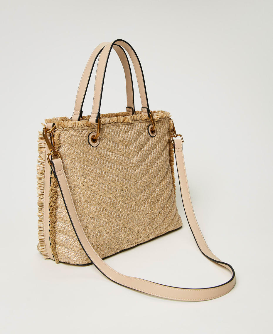 Großer Shopper „Dreamy“ aus Strohimitat Stroh Frau 231TD8330_00193_03