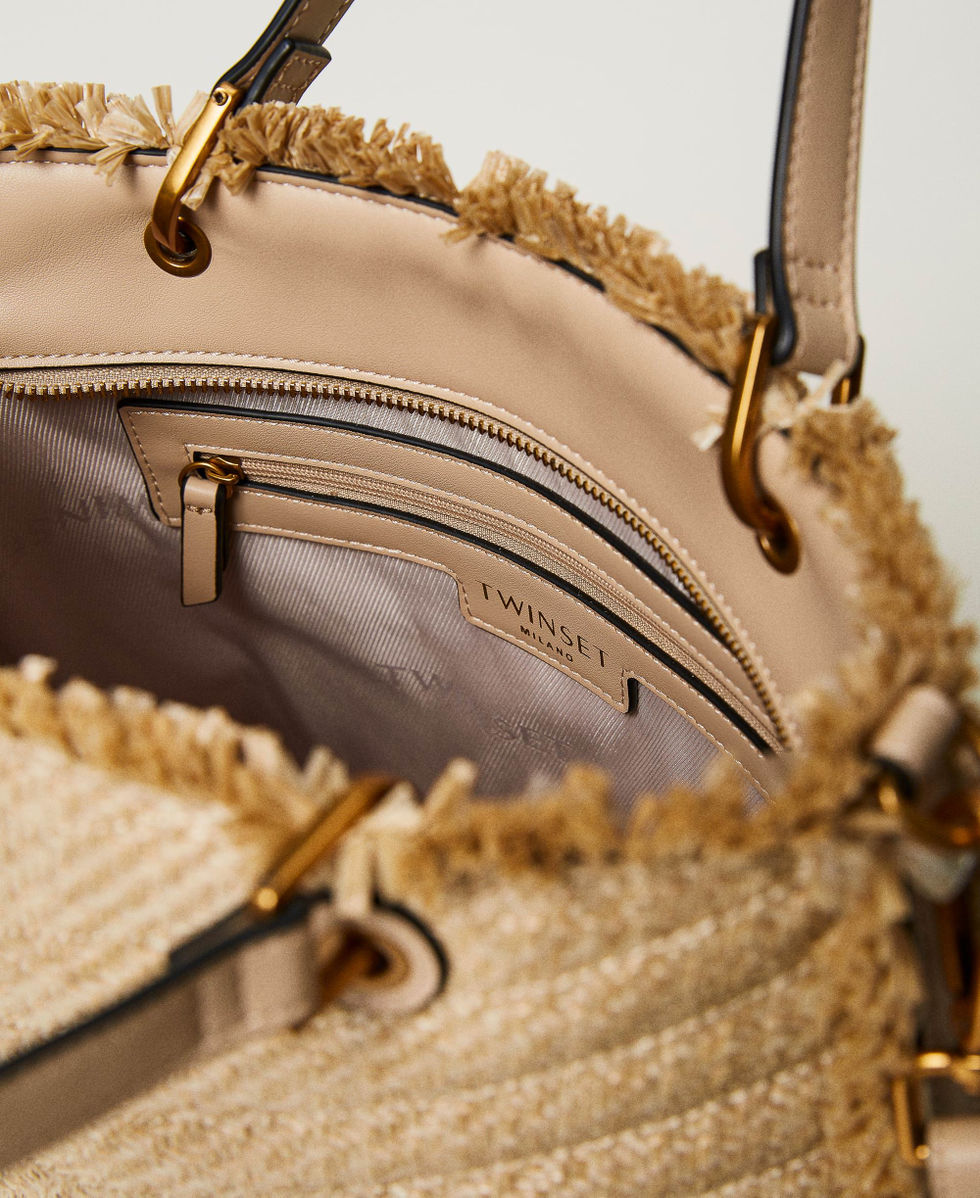 'Dreamy' large straw shoulder bag