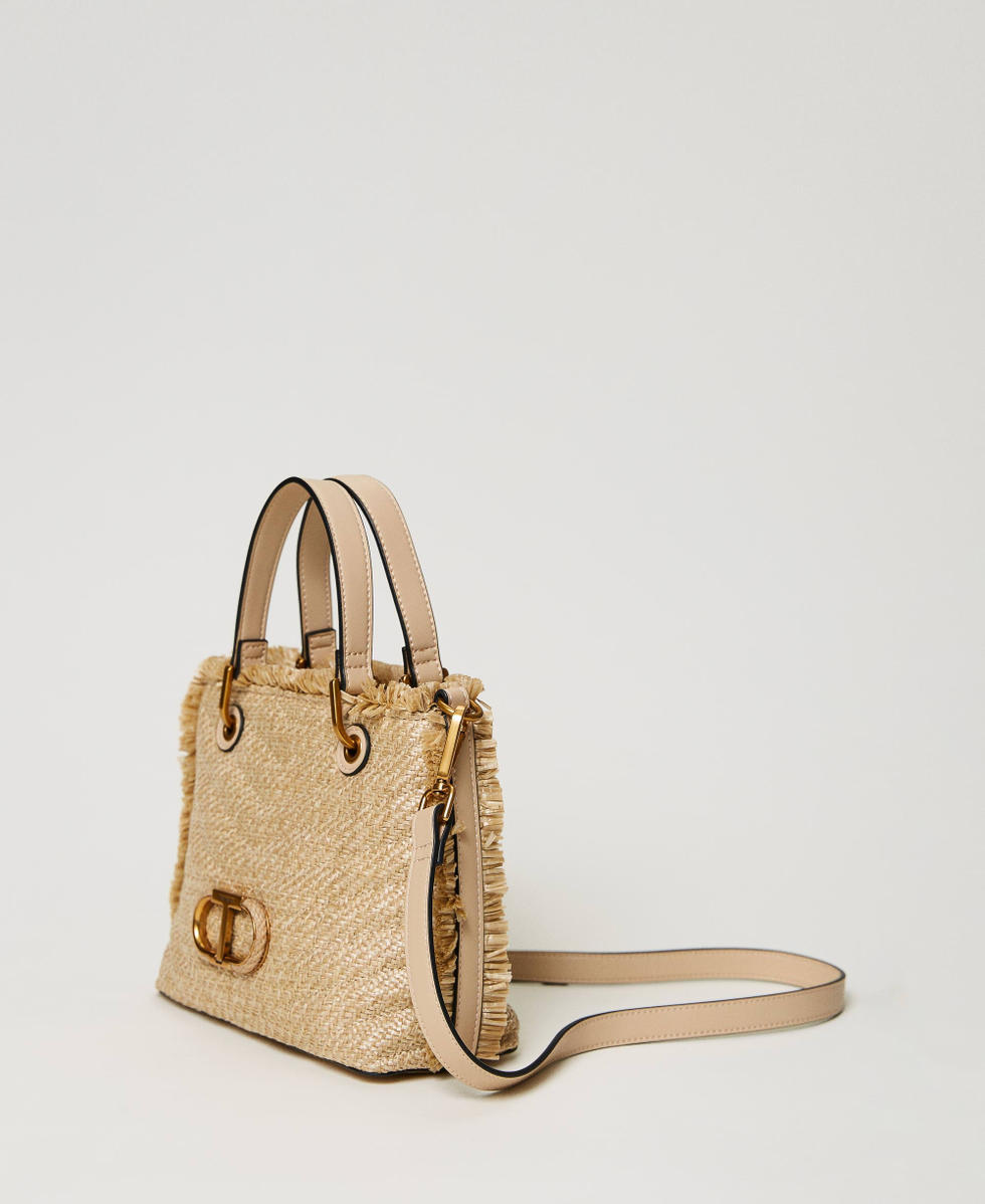 'Dreamy' medium straw shoulder bag