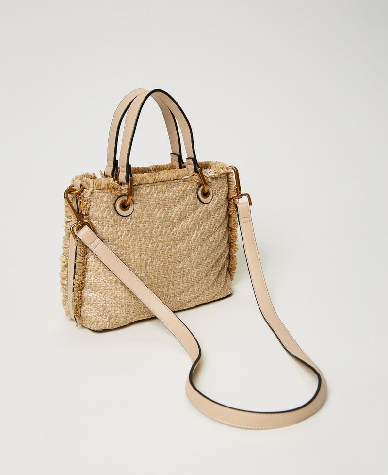 Mittelgroßer Shopper „Dreamy“ aus Strohimitat Stroh Frau 231TD8333_00193_03