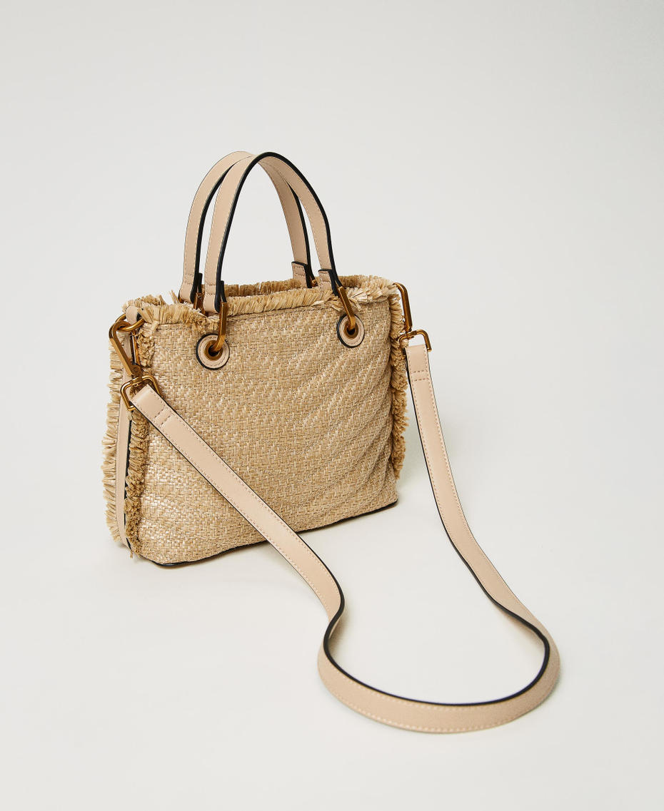 Mittelgroßer Shopper „Dreamy“ aus Strohimitat Stroh Frau 231TD8333_00193_03